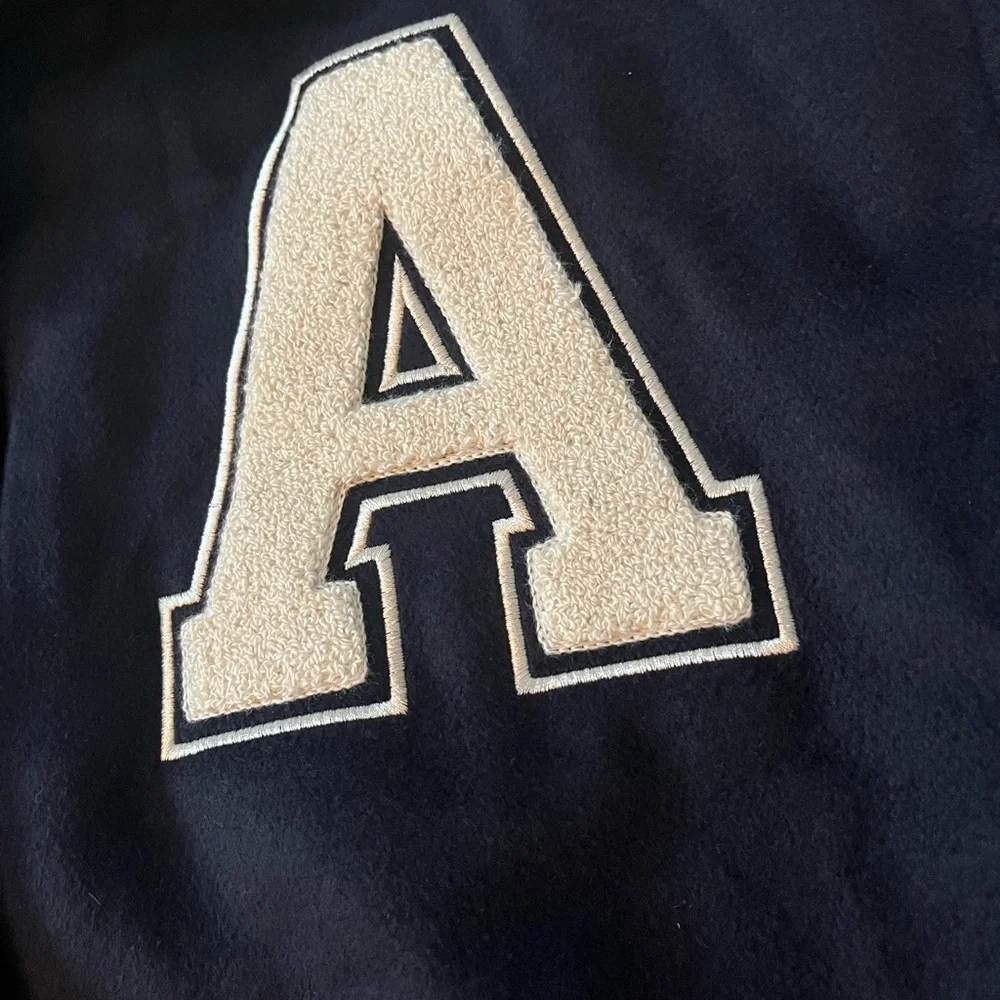 Zara Navy “A” Varsity Jacket - Picture 2 of 7